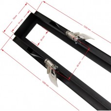 Πλαίσιο για Χωνευτό Slim Γραμμικό Φωτιστικό LED 120cm Μαύρο 21-120011